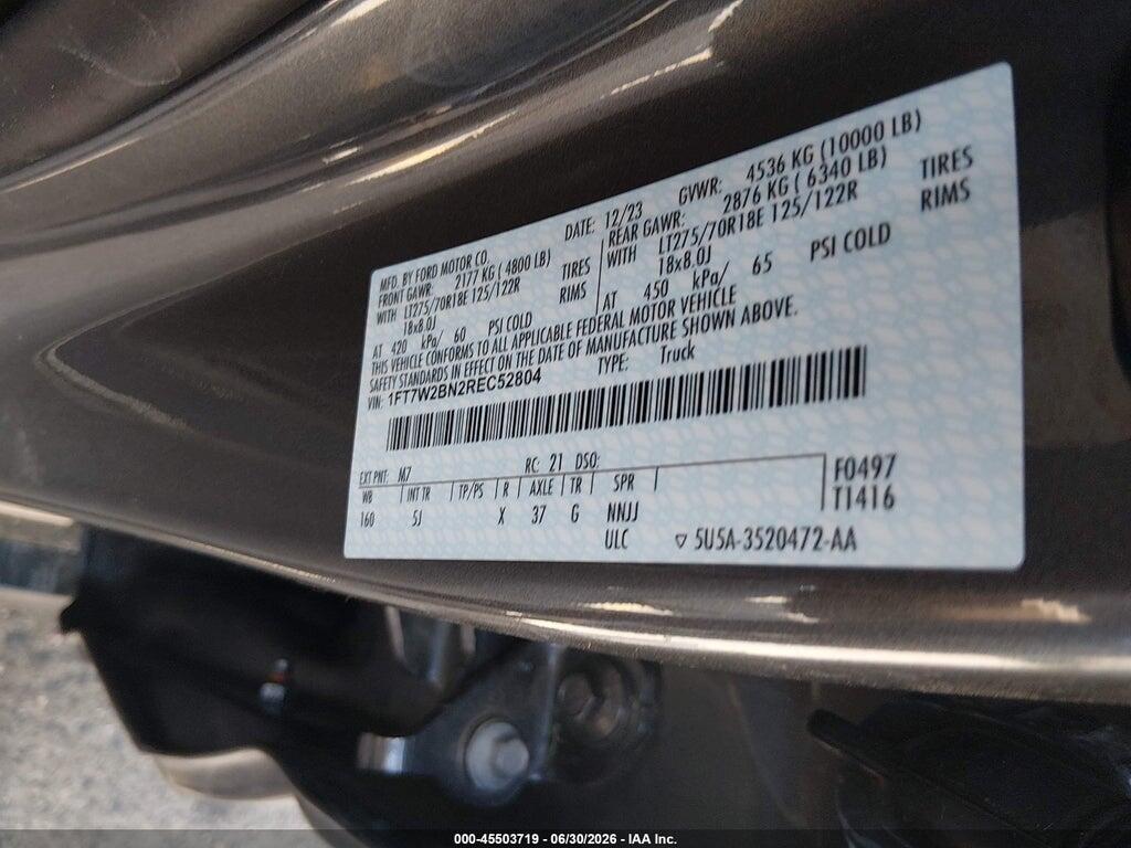 1FT7W2BN2REC52804 2024 FORD F-250 photo no. 9