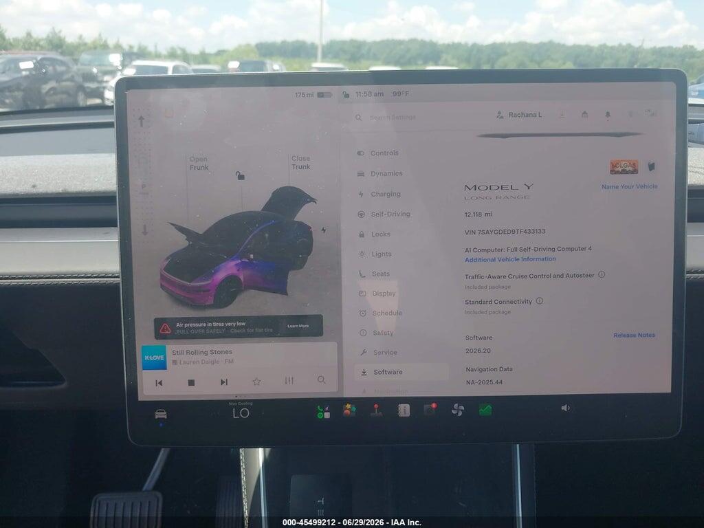7SAYGDED9TF433133 2026 TESLA MODEL Y photo no. 7