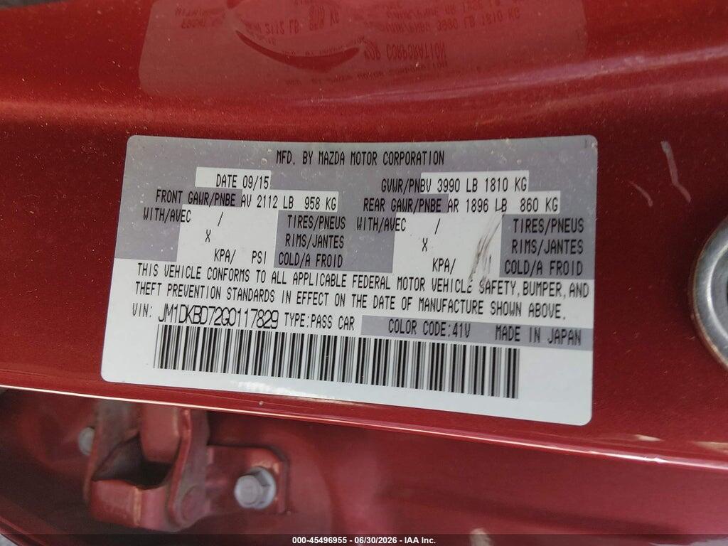 JM1DKBD72G0117829 2016 MAZDA CX-3 photo no. 9