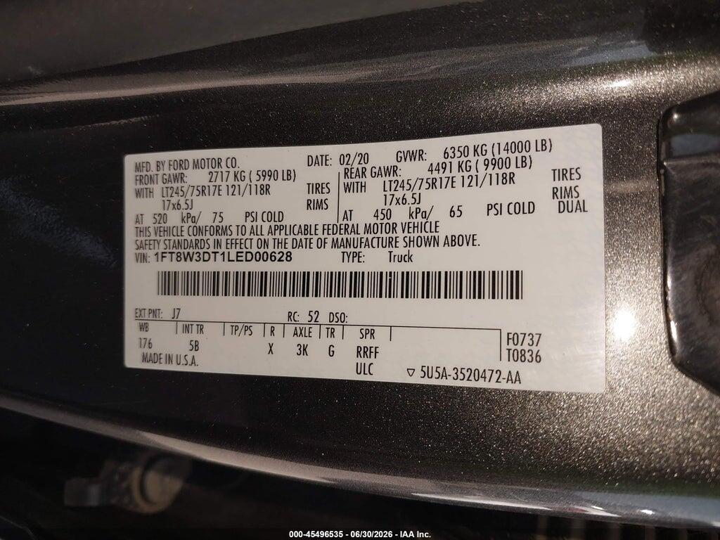 1FT8W3DT1LED00628 2020 FORD F-350 photo no. 8