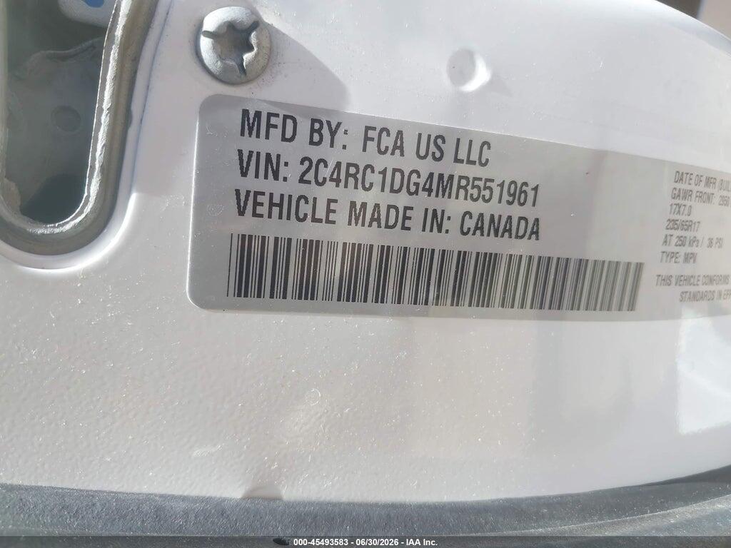 2C4RC1DG4MR551961 2021 CHRYSLER VOYAGER photo no. 9