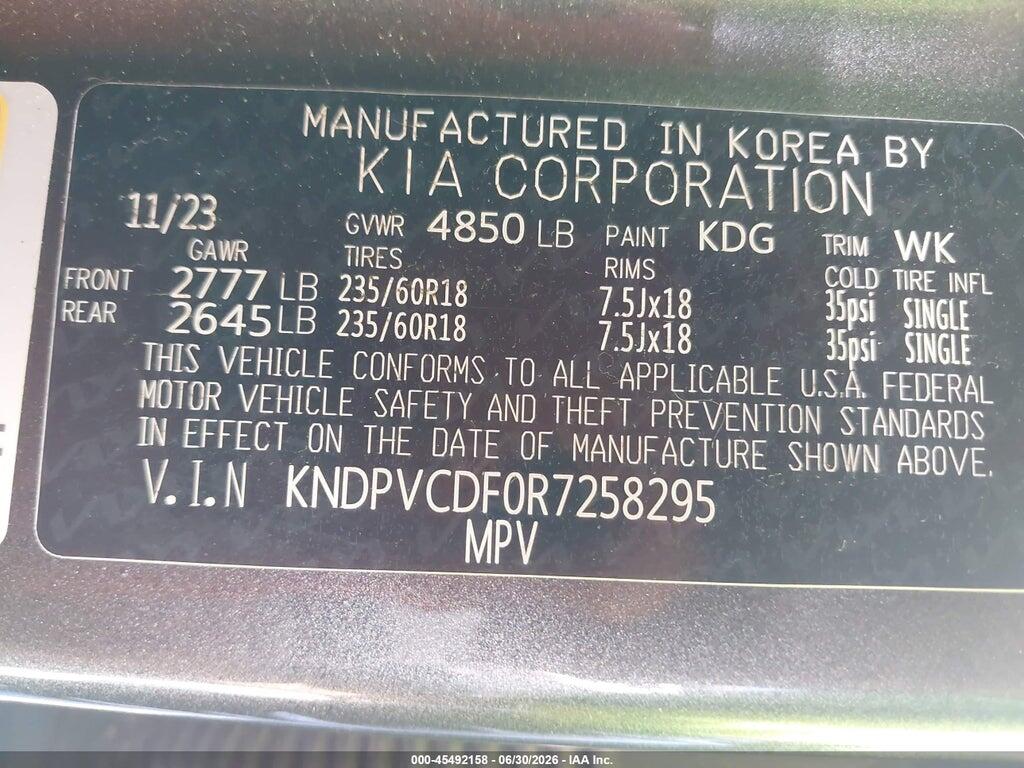 KNDPVCDF0R7258295 2024 KIA SPORTAGE photo no. 9