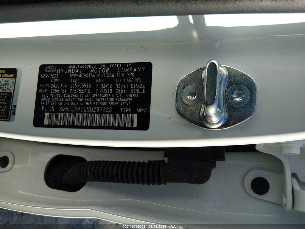 KM8HB3AB2SU297133 2025 HYUNDAI KONA photo no. 9