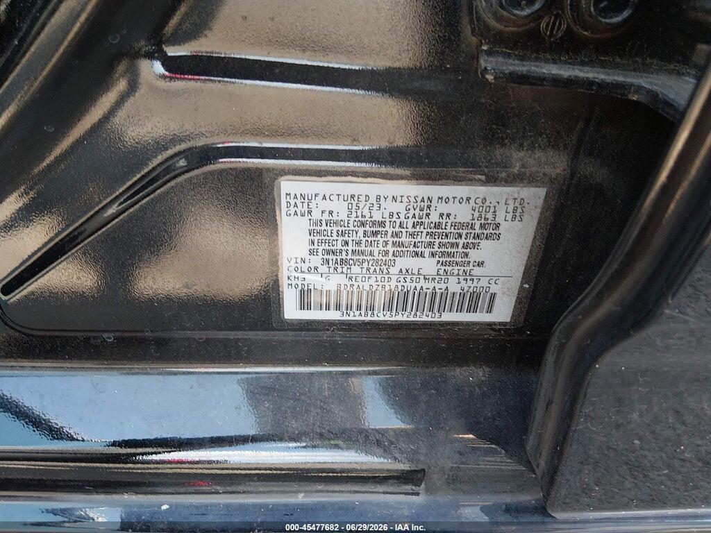 3N1AB8CV5PY282403 2023 NISSAN SENTRA photo no. 9