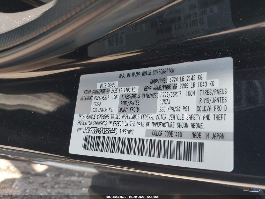 JM3KFBBM8P0286443 2023 MAZDA CX-5 photo no. 9