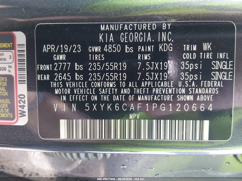 5XYK6CAF1PG120664 2023 KIA SPORTAGE photo no. 9
