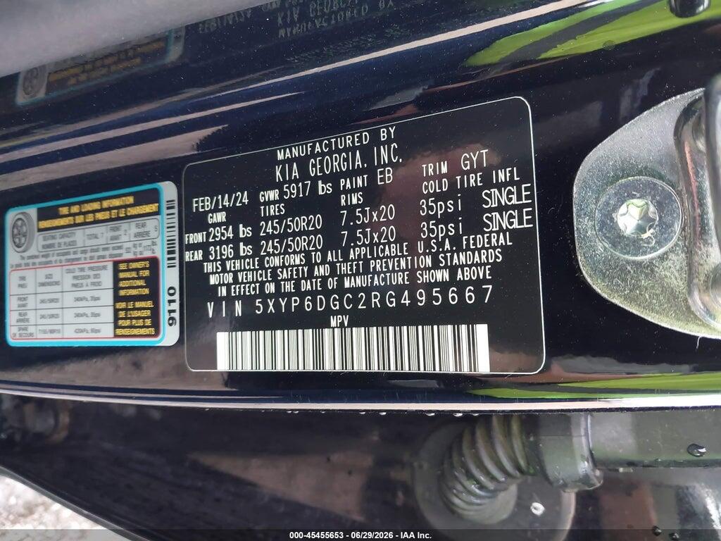 5XYP6DGC2RG495667 2024 KIA TELLURIDE photo no. 9