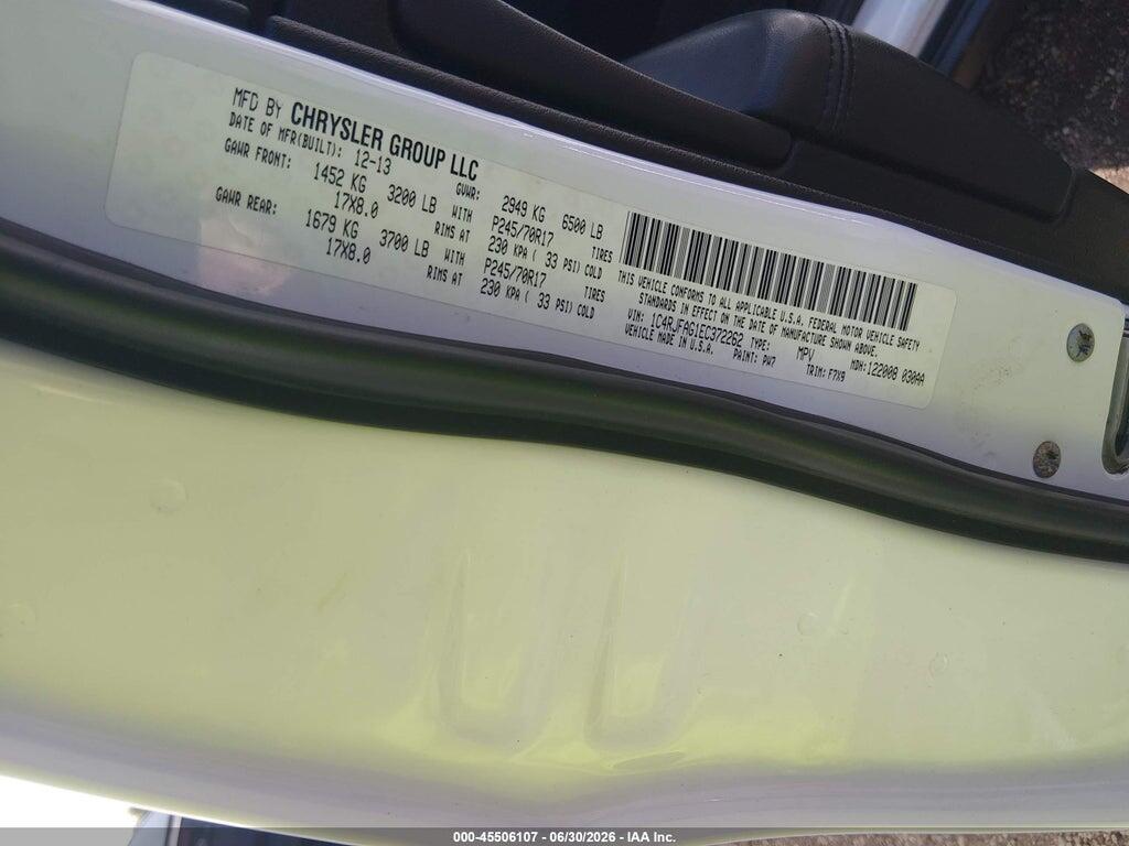 1C4RJFAG1EC372262 2014 JEEP GRAND CHEROKEE photo no. 9