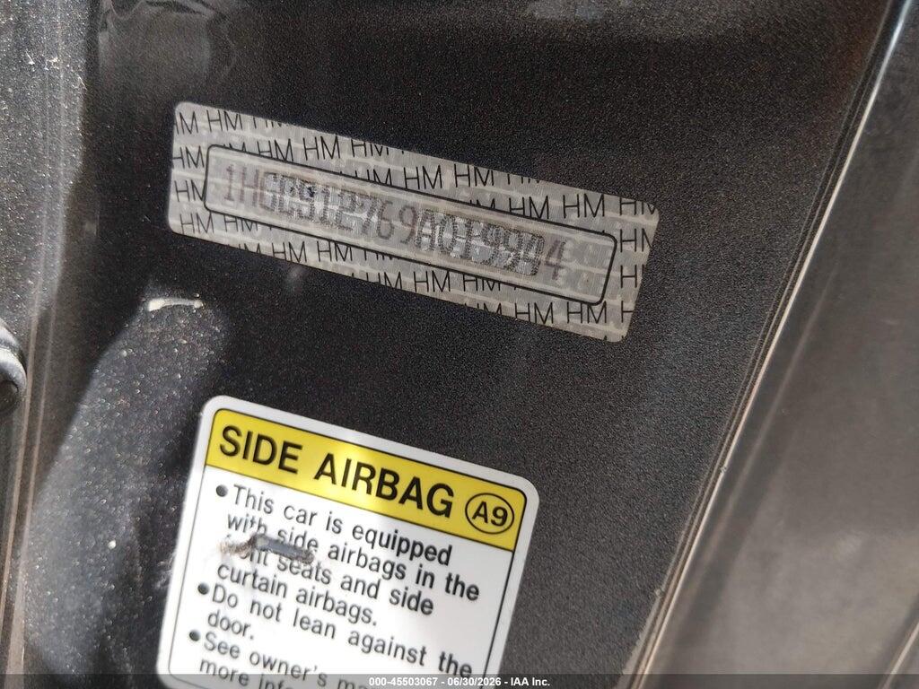 1HGCS12769A019944 2009 HONDA ACCORD photo no. 9