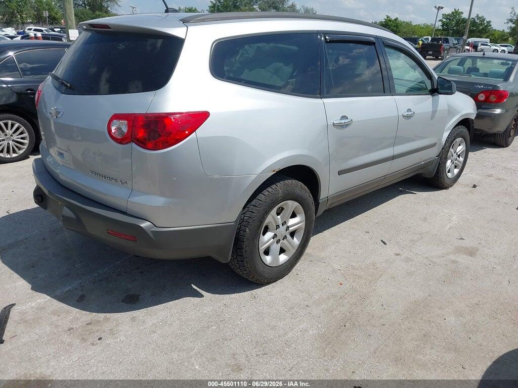 1GNKRFED0CJ403284 2012 CHEVROLET TRAVERSE photo no. 4