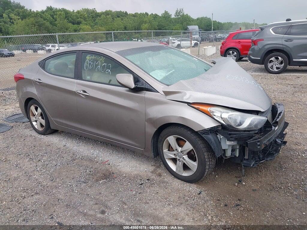 5NPDH4AE4CH081202 2012 HYUNDAI ELANTRA photo no. 1