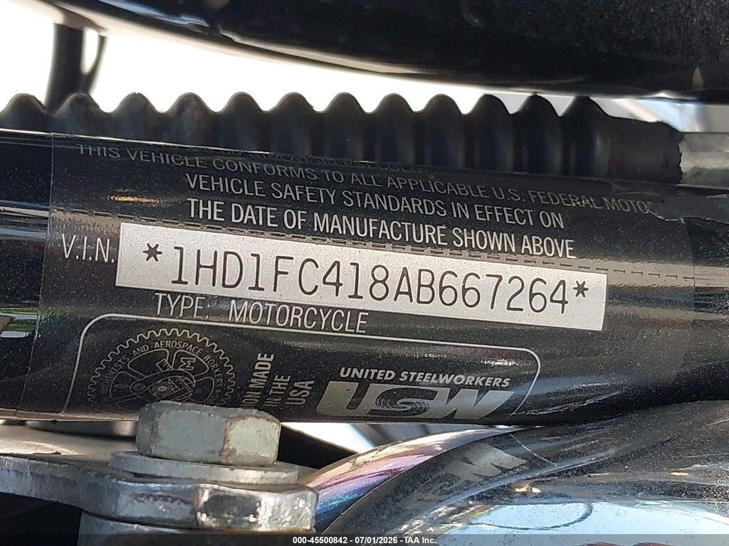 1HD1FC418AB667264 2010 HARLEY-DAVIDSON FLHTCU photo no. 10
