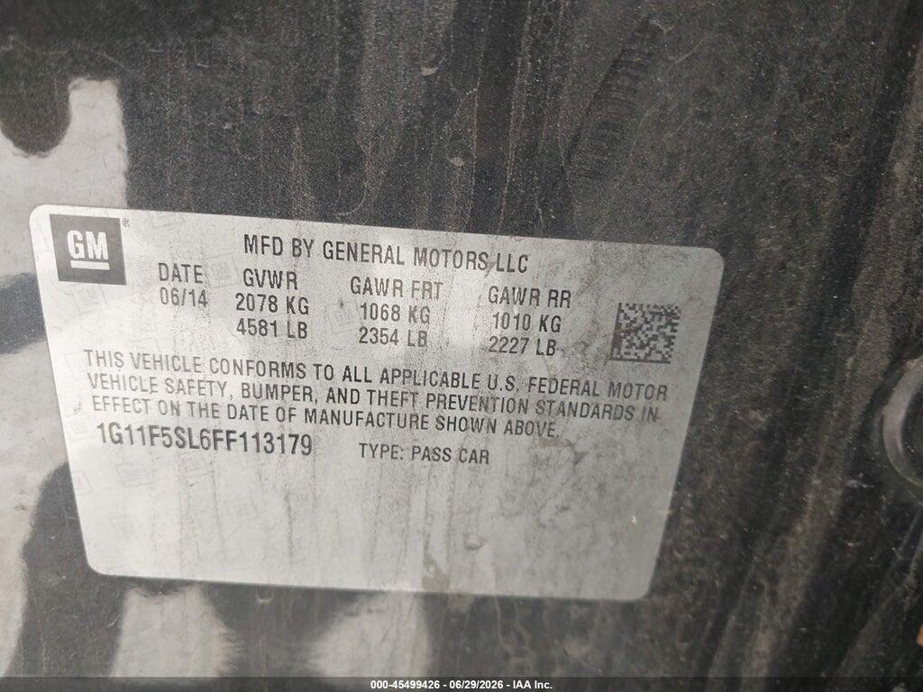 1G11F5SL6FF113179 2015 CHEVROLET MALIBU photo no. 9