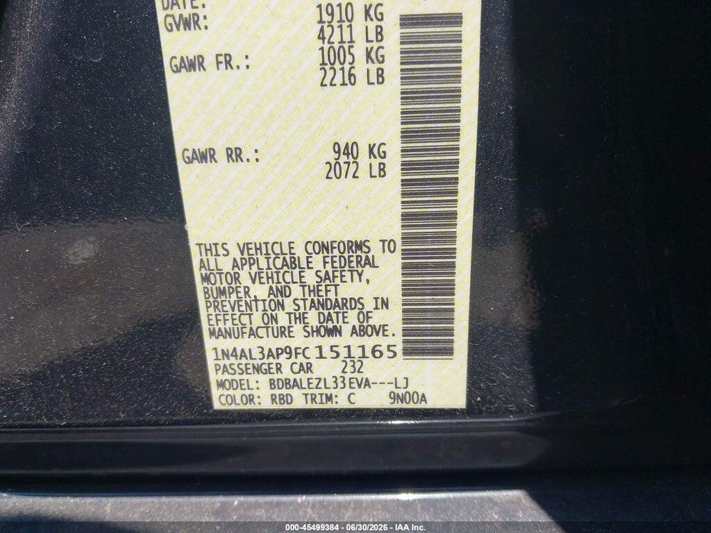 1N4AL3AP9FC151165 2015 NISSAN ALTIMA photo no. 9