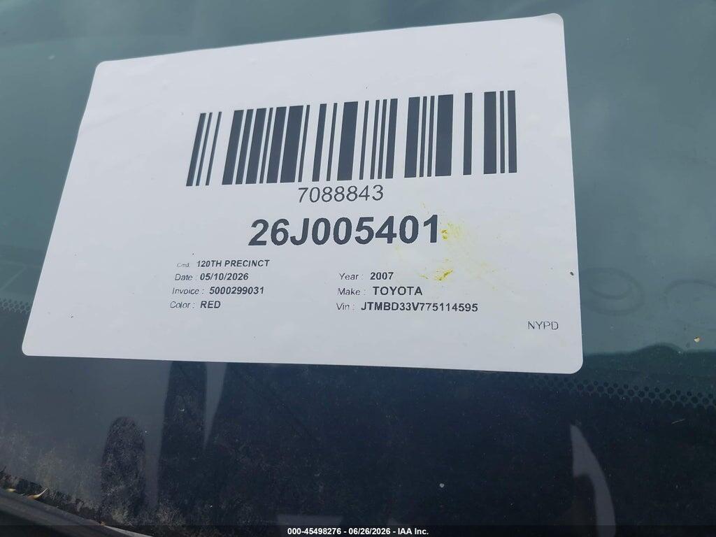 JTMBD33V775114595 2007 TOYOTA RAV4 photo no. 12