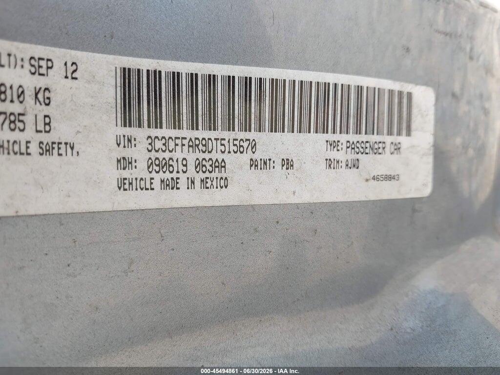3C3CFFAR9DT515670 2013 FIAT 500 photo no. 9