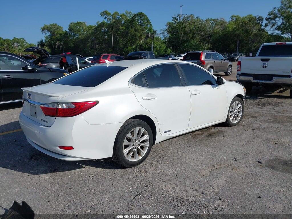 JTHBW1GG2D2008738 2013 LEXUS ES 300H photo no. 4