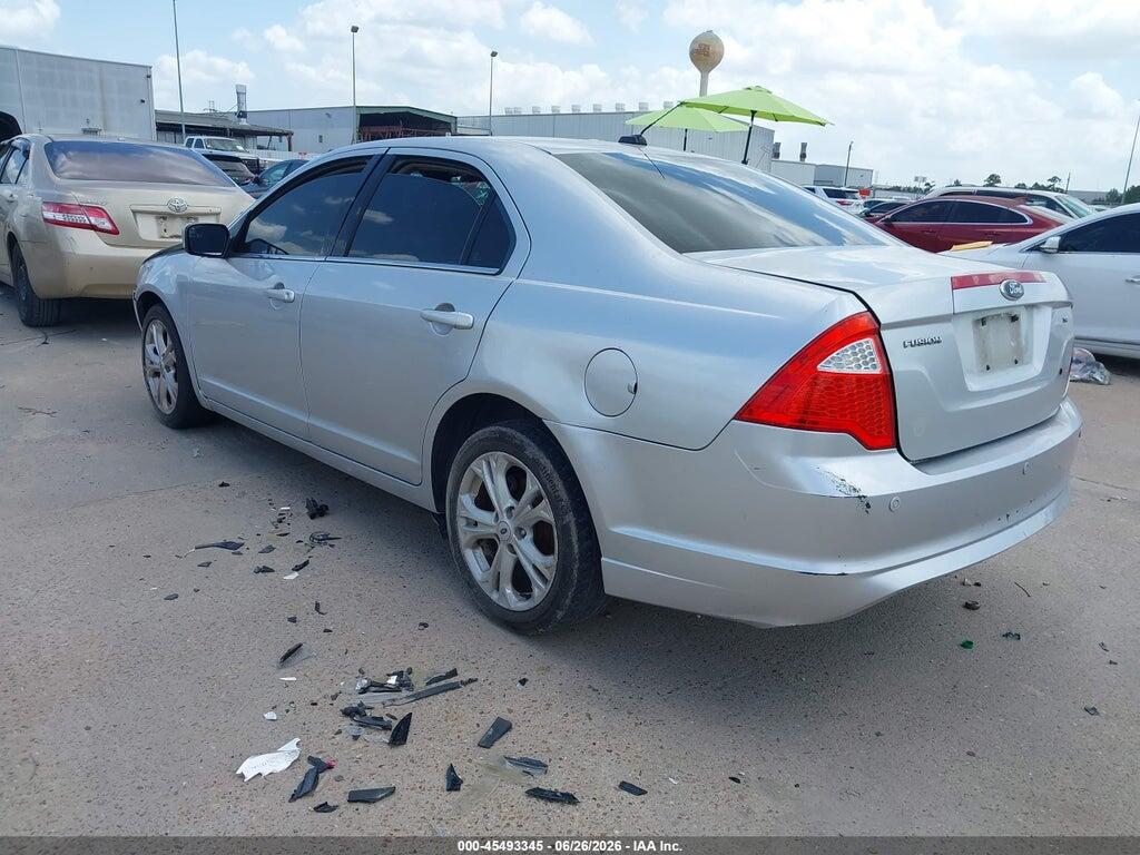 3FAHP0HA7CR306232 2012 FORD FUSION photo no. 3