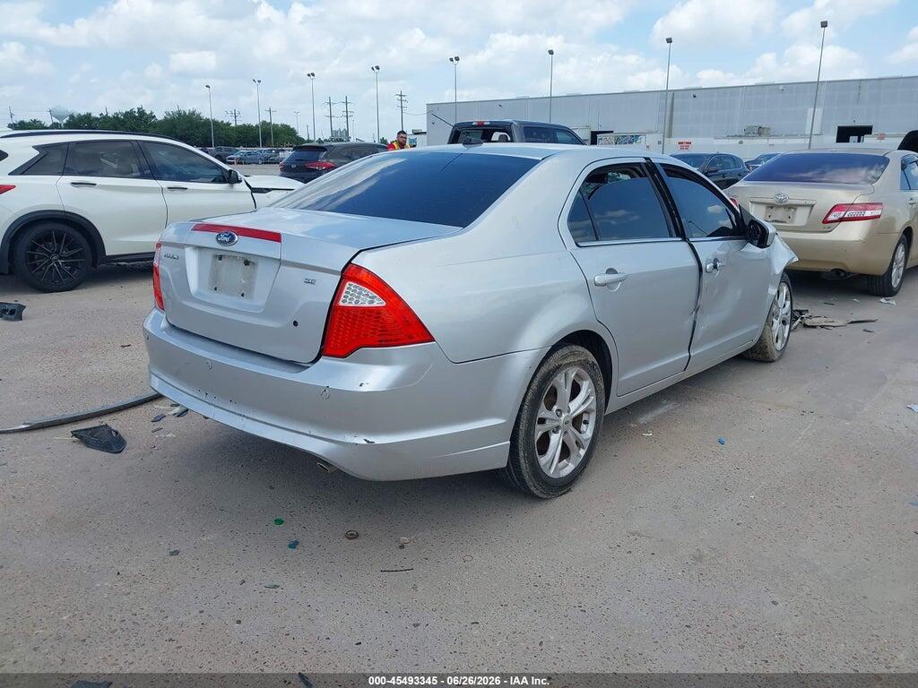 3FAHP0HA7CR306232 2012 FORD FUSION photo no. 4