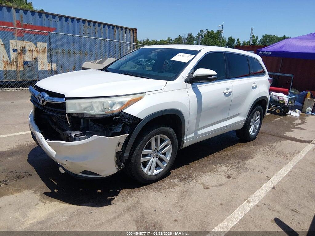 5TDZKRFH1FS117711 2015 TOYOTA HIGHLANDER photo no. 2