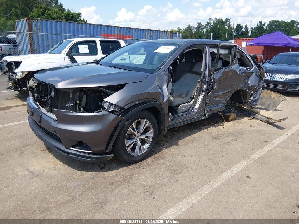 5TDZKRFH0FS103198 2015 TOYOTA HIGHLANDER photo no. 2