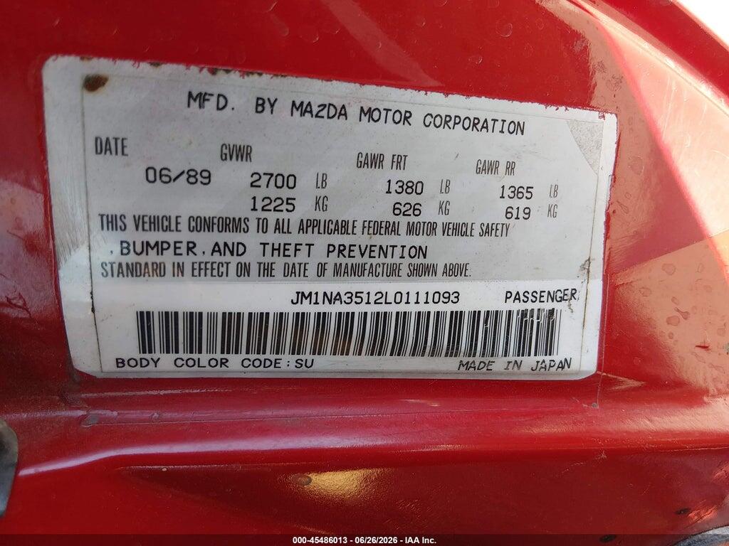 JM1NA3512P0412999 1993 MAZDA MX-5 MIATA photo no. 9