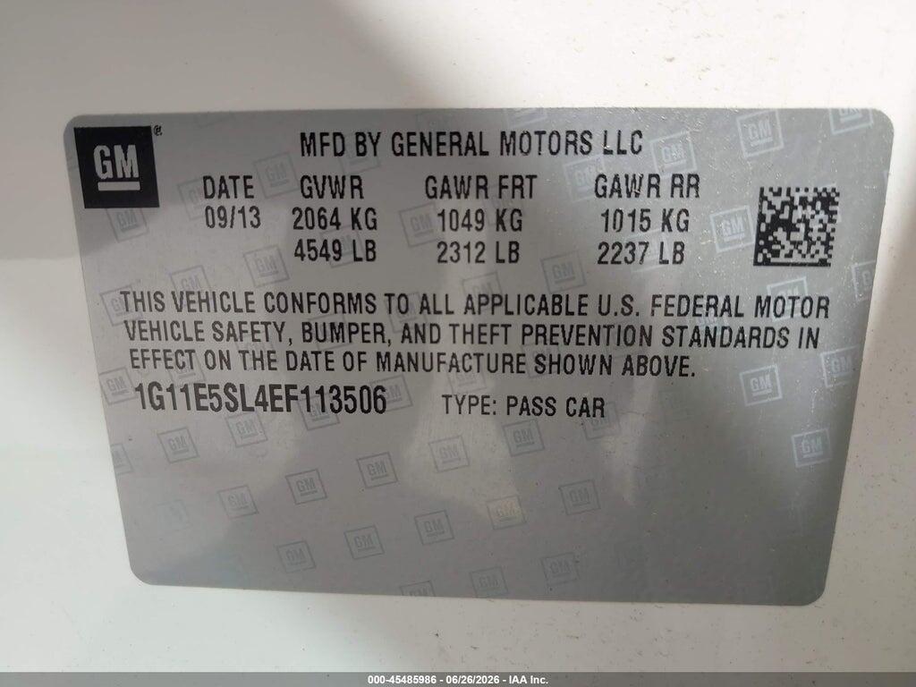 1G11E5SL4EF113506 2014 CHEVROLET MALIBU photo no. 9