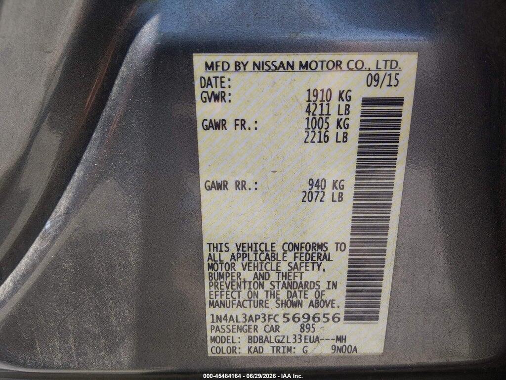 1N4AL3AP3FC569656 2015 NISSAN ALTIMA photo no. 9