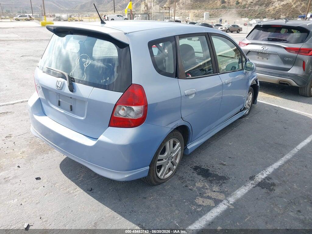 JHMGD38688S034201 2008 HONDA FIT photo no. 4