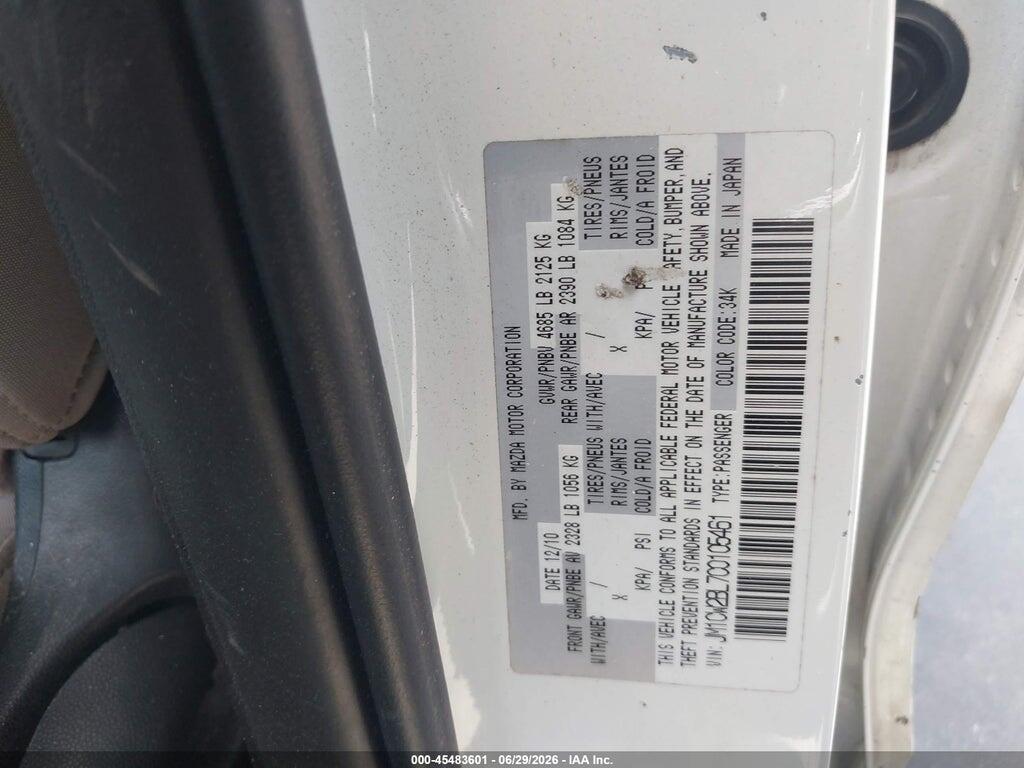 JM1CW2BL7C0105461 2012 MAZDA MAZDA5 photo no. 9