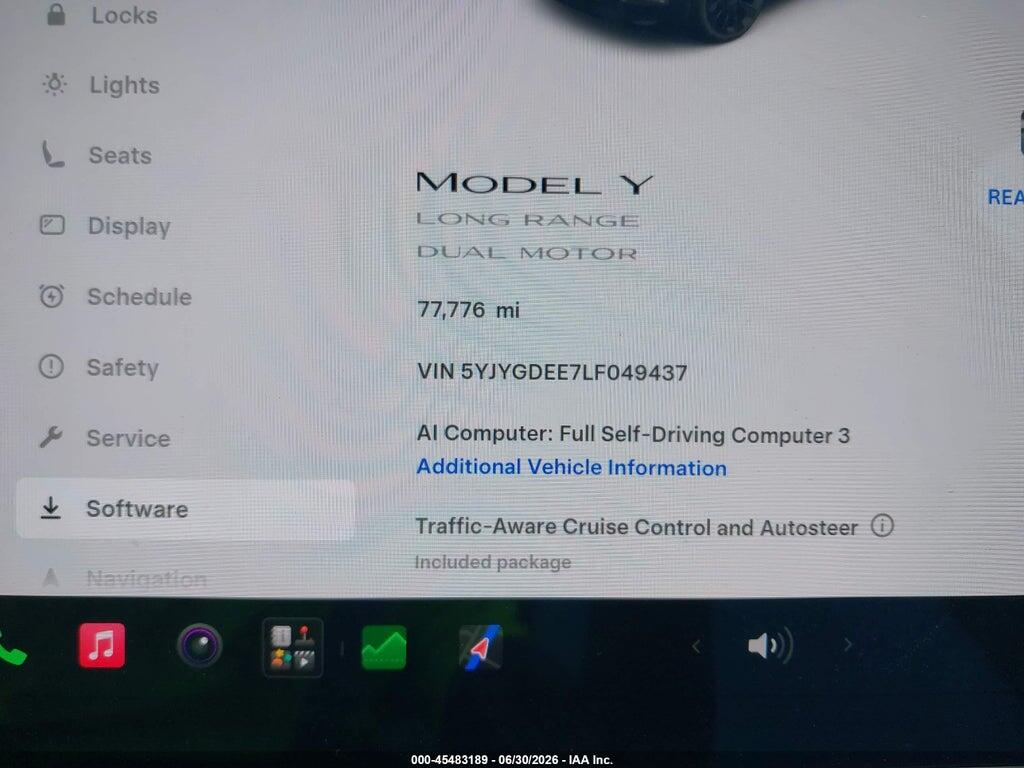 5YJYGDEE7LF049437 2020 TESLA MODEL Y photo no. 7