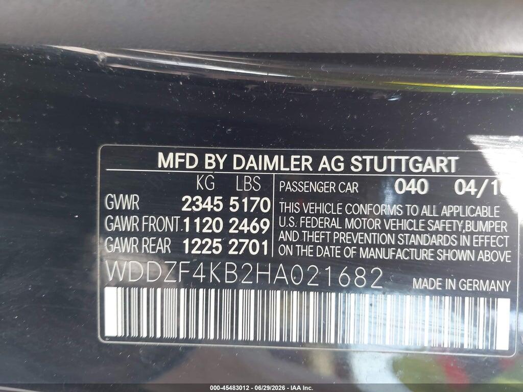 WDDZF4KB2HA021682 2017 MERCEDES-BENZ E 300 photo no. 9
