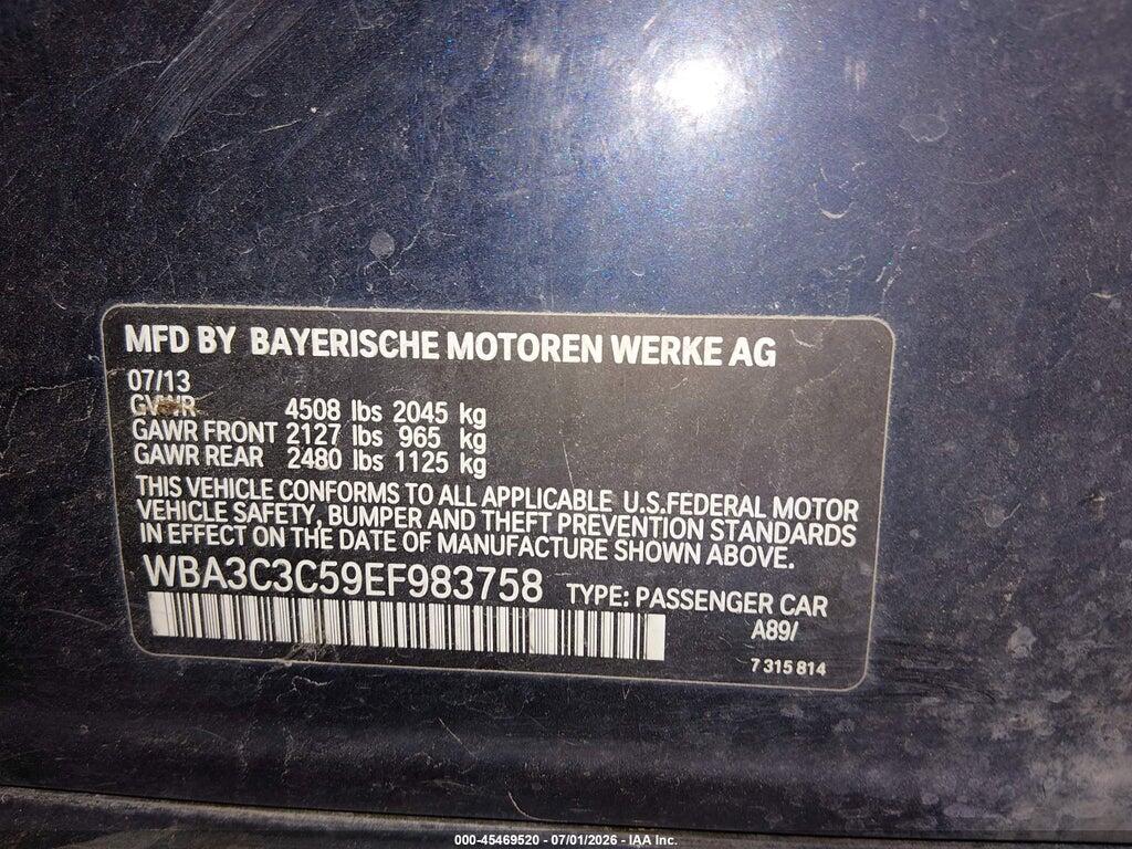WBA3C3C59EF983758 2014 BMW 320I photo no. 9