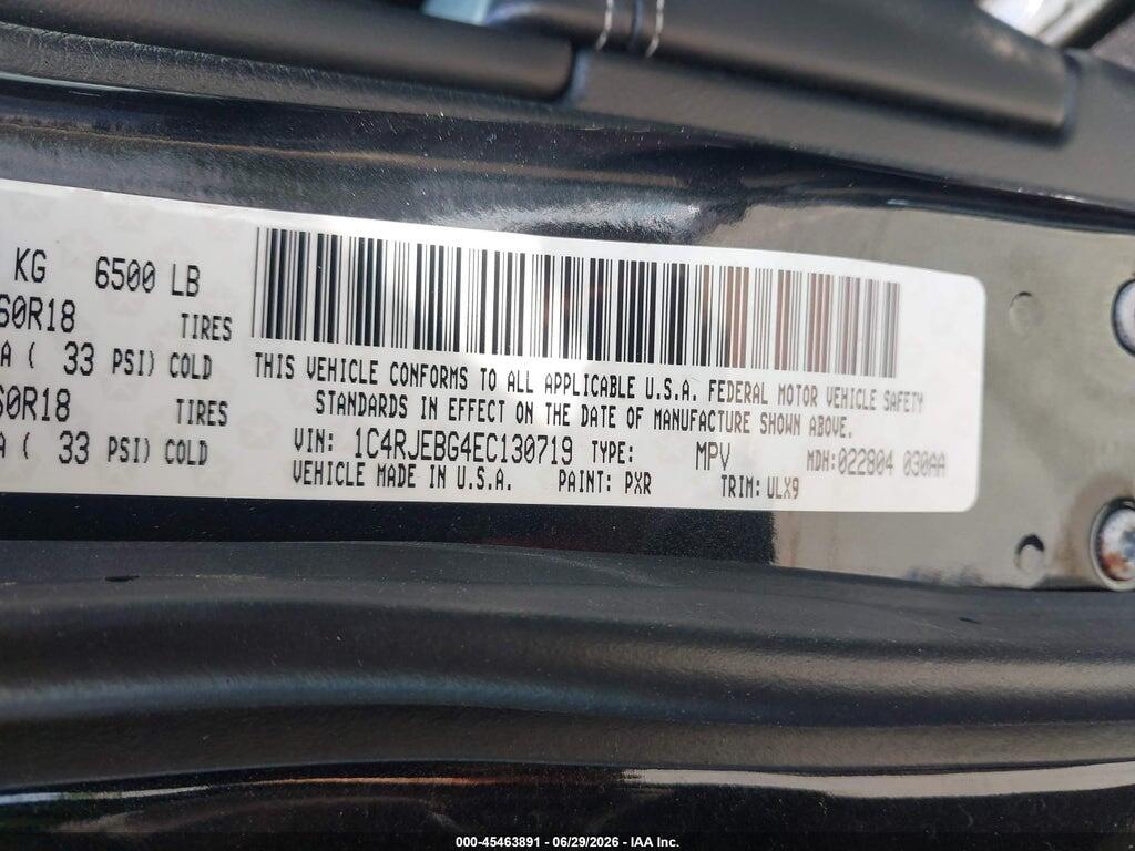 1C4RJEBG4EC130719 2014 JEEP GRAND CHEROKEE photo no. 9