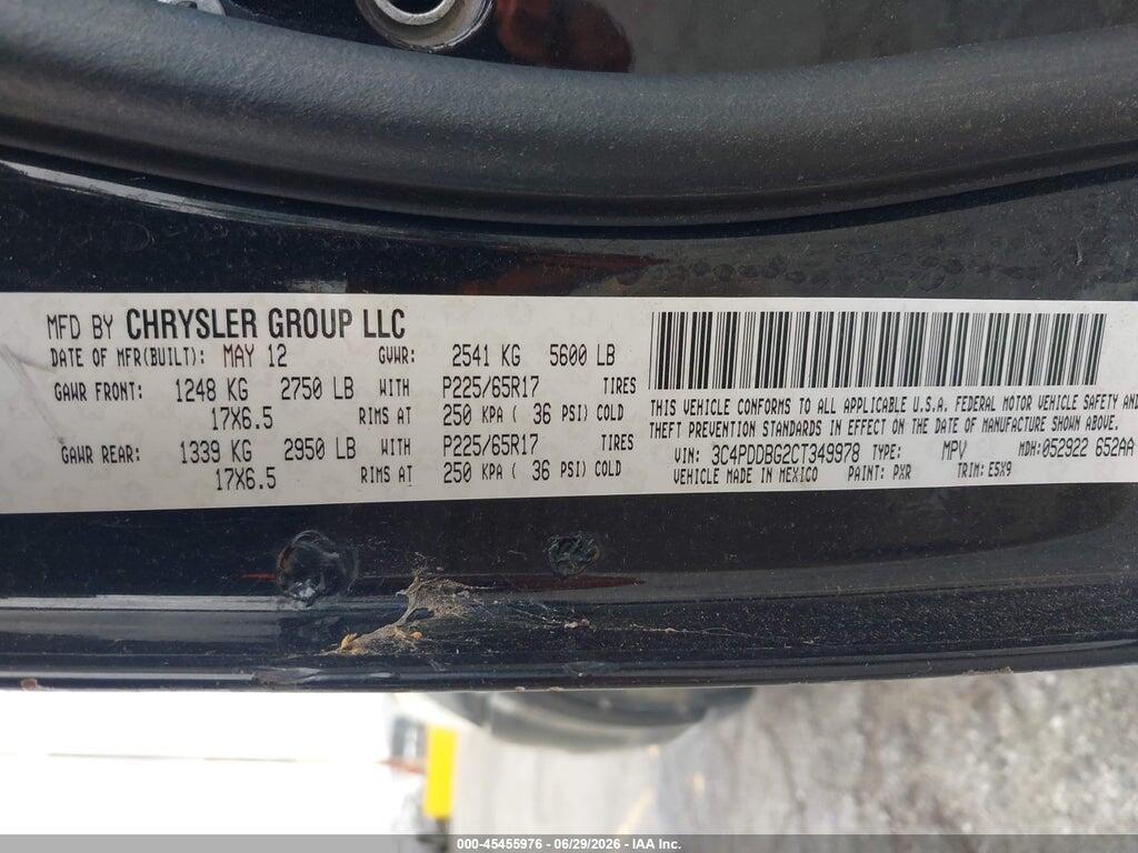 3C4PDDBG2CT349978 2012 DODGE JOURNEY photo no. 9