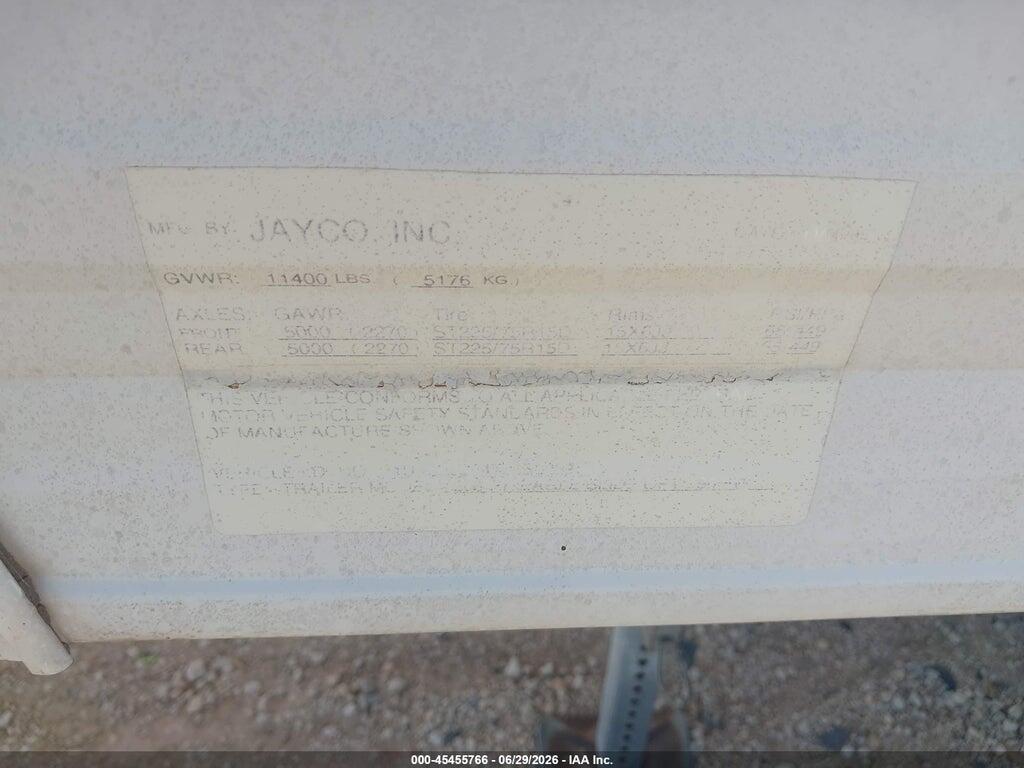 1UJCJ02P4T5LE0209 1996 JAYCO EAGLE 303 RK SLIDE photo no. 9