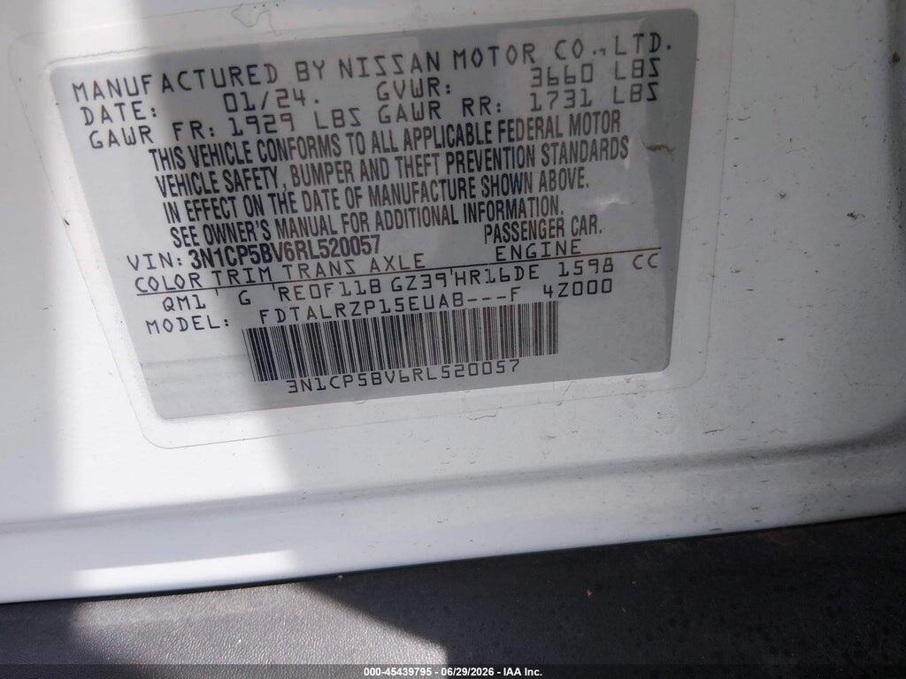 3N1CP5BV6RL520057 2024 NISSAN KICKS photo no. 9