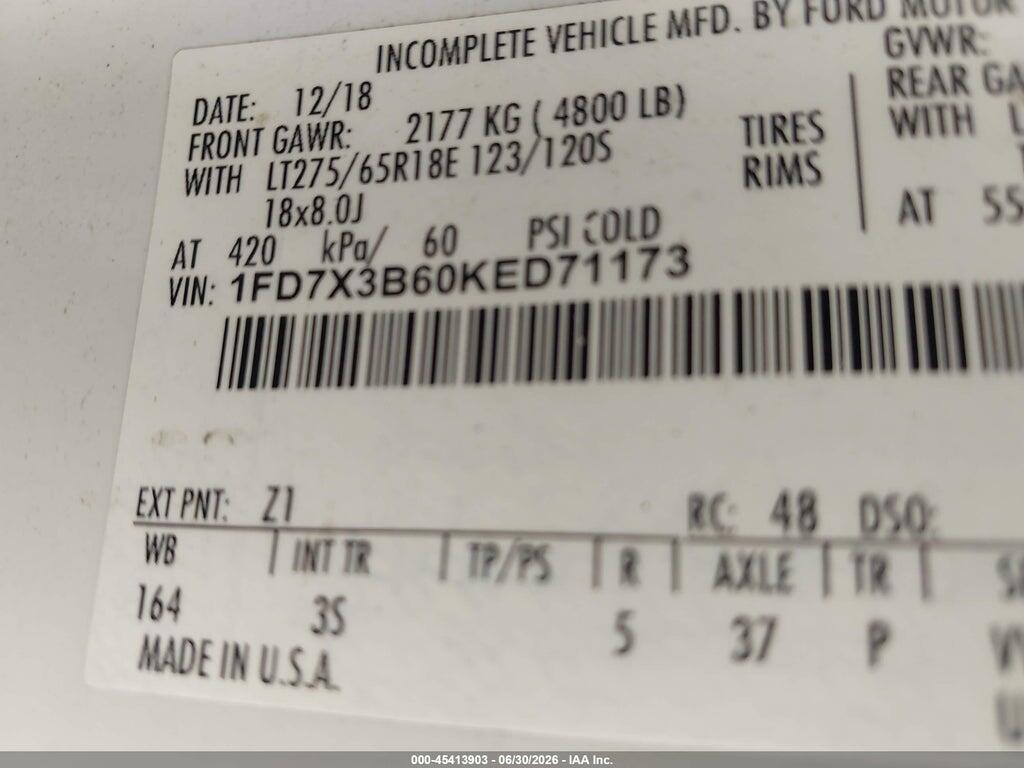 1FD7X3B60KED71173 2019 FORD F-350 photo no. 9