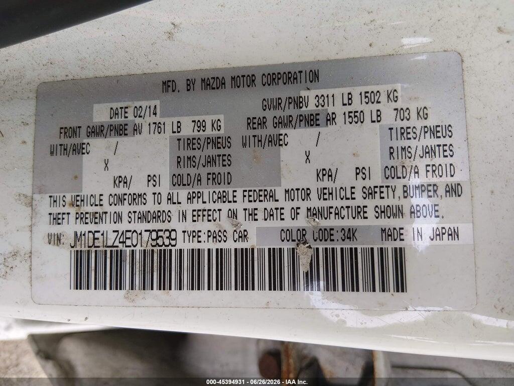 JM1DE1LZ4E0179539 2014 MAZDA MAZDA2 photo no. 9