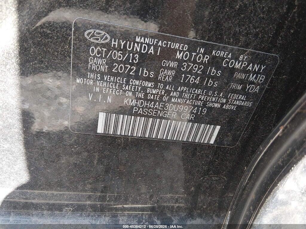KMHDH4AE3DU997419 2013 HYUNDAI ELANTRA photo no. 9