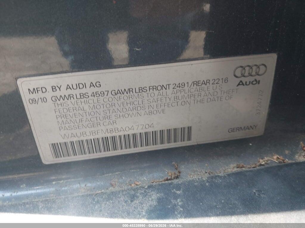 WAUBJBFM8BA047704 2011 AUDI A3 photo no. 9