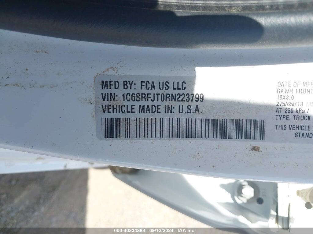 1C6SRFJT0RN223799 2024 RAM 1500 photo no. 9
