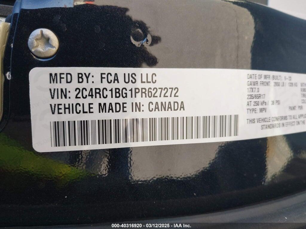 2C4RC1BG1PR627272 2023 CHRYSLER PACIFICA photo no. 9