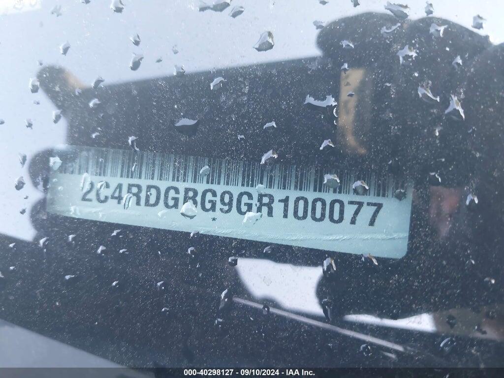 2C4RDGBG9GR100077 2016 DODGE GRAND CARAVAN photo no. 9