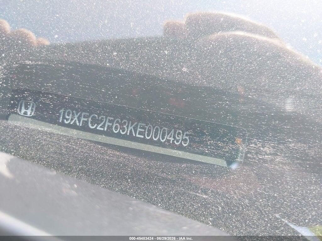 19XFC2F63KE000495 2019 HONDA CIVIC photo no. 12