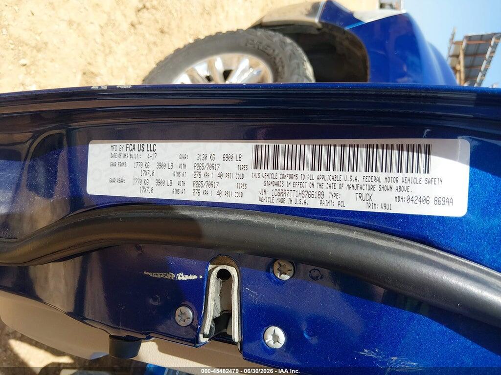1C6RR7TT1HS766189 2017 RAM 1500 photo no. 9
