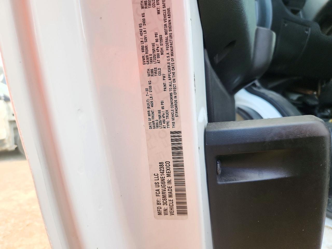 2022 RAM PROMASTER 3500 3500 HIGH — Фото 13 из 13
