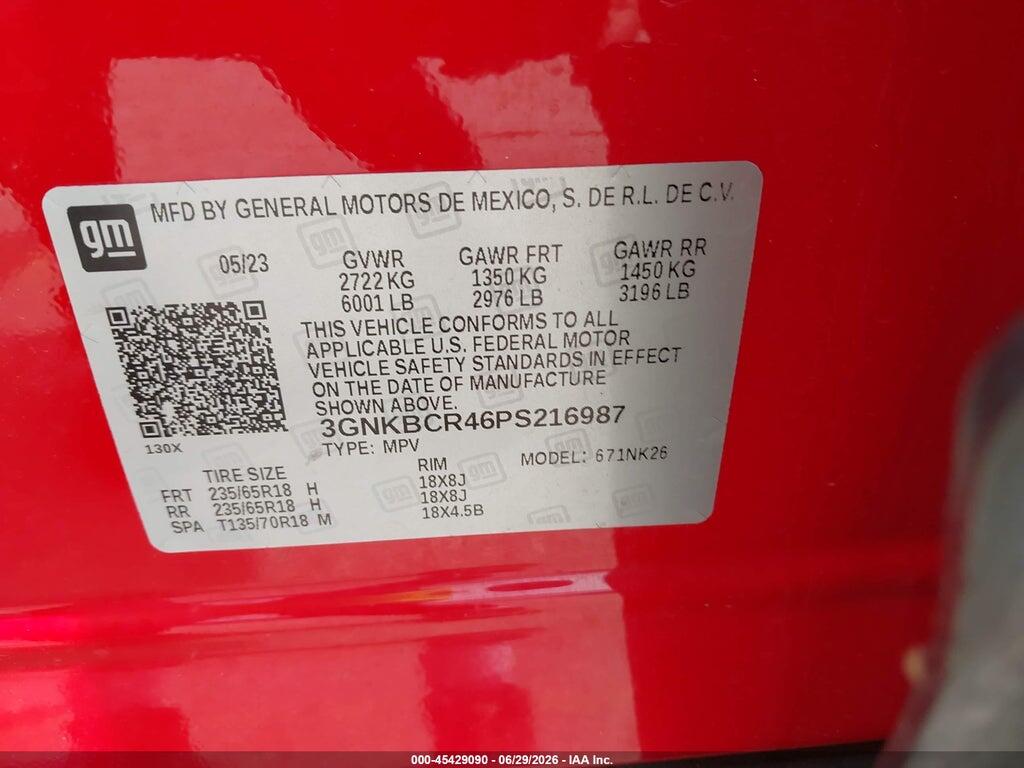 3GNKBCR46PS216987 2023 CHEVROLET BLAZER photo no. 9