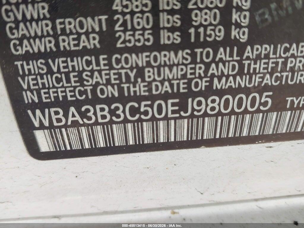 WBA3B3C50EJ980005 2014 BMW 328I photo no. 9