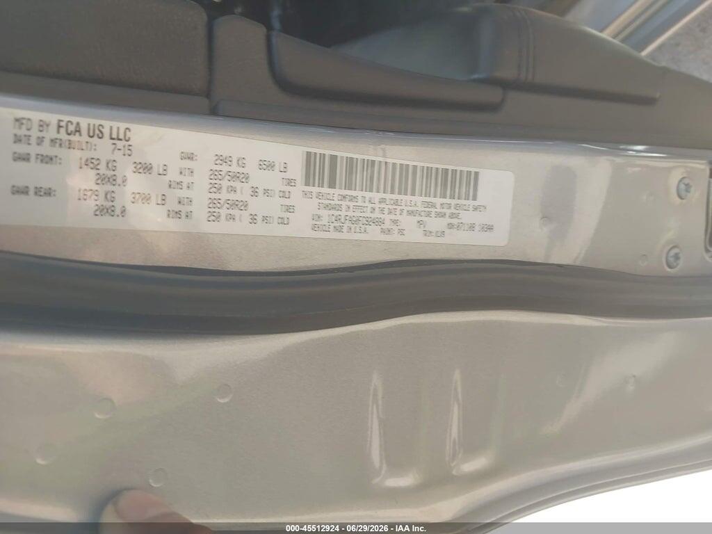 1C4RJFAG0FC924884 2015 JEEP GRAND CHEROKEE photo no. 9